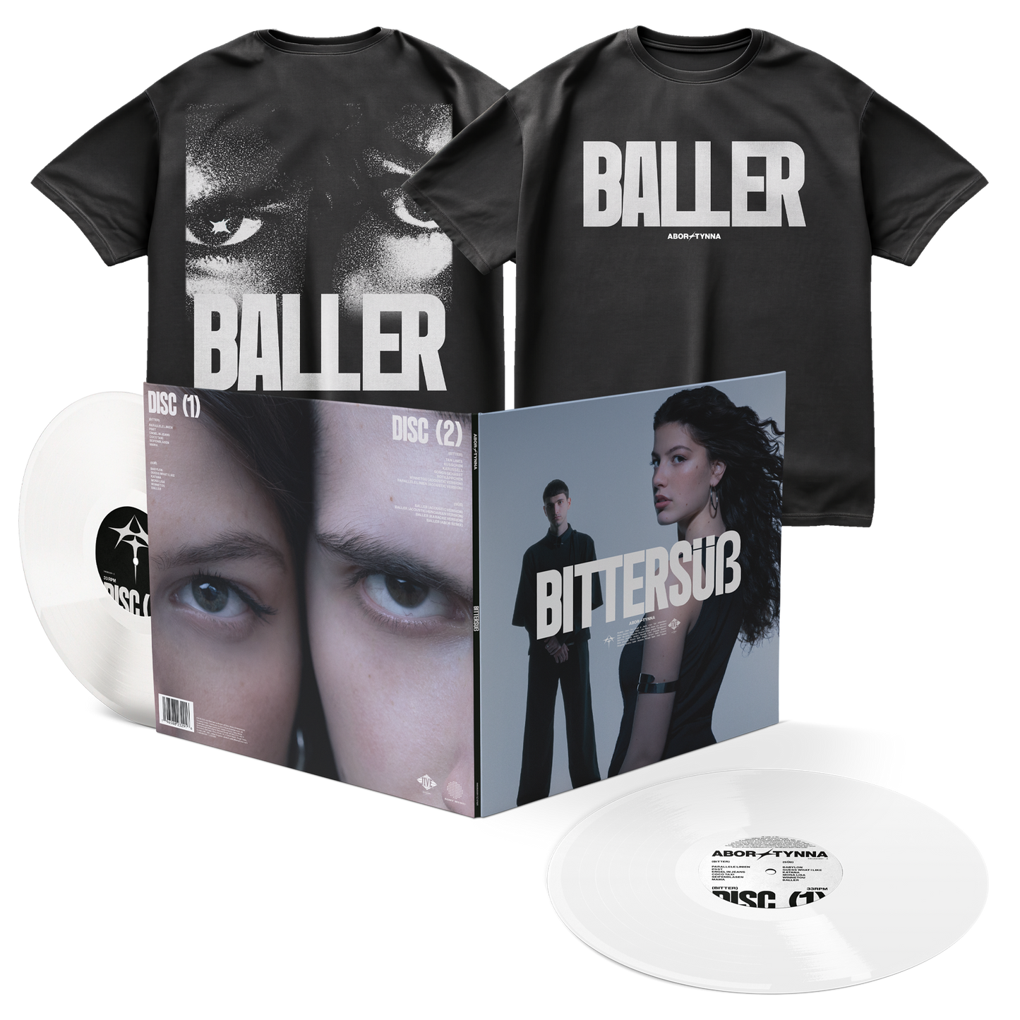 Abor & Tynna - Bittersüß (Baller Deluxe - Ltd. T-Shirt & Clear Vinyl Bundle)