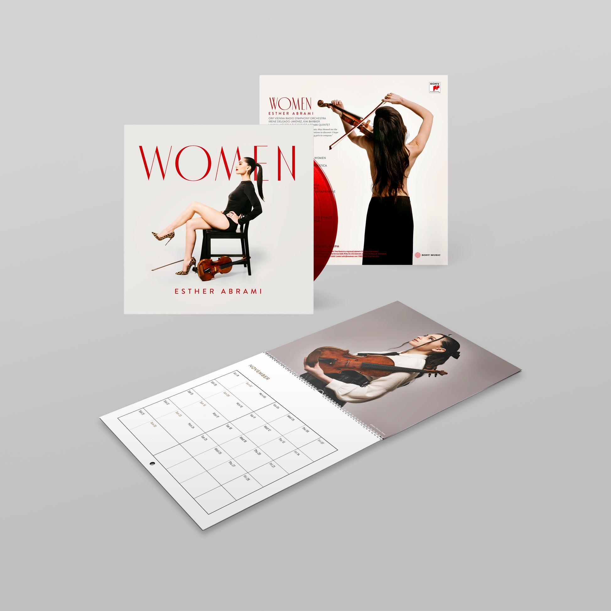 Esther Abrami - Women (2x180g color vinly & calendar bundle + signed cover art print)