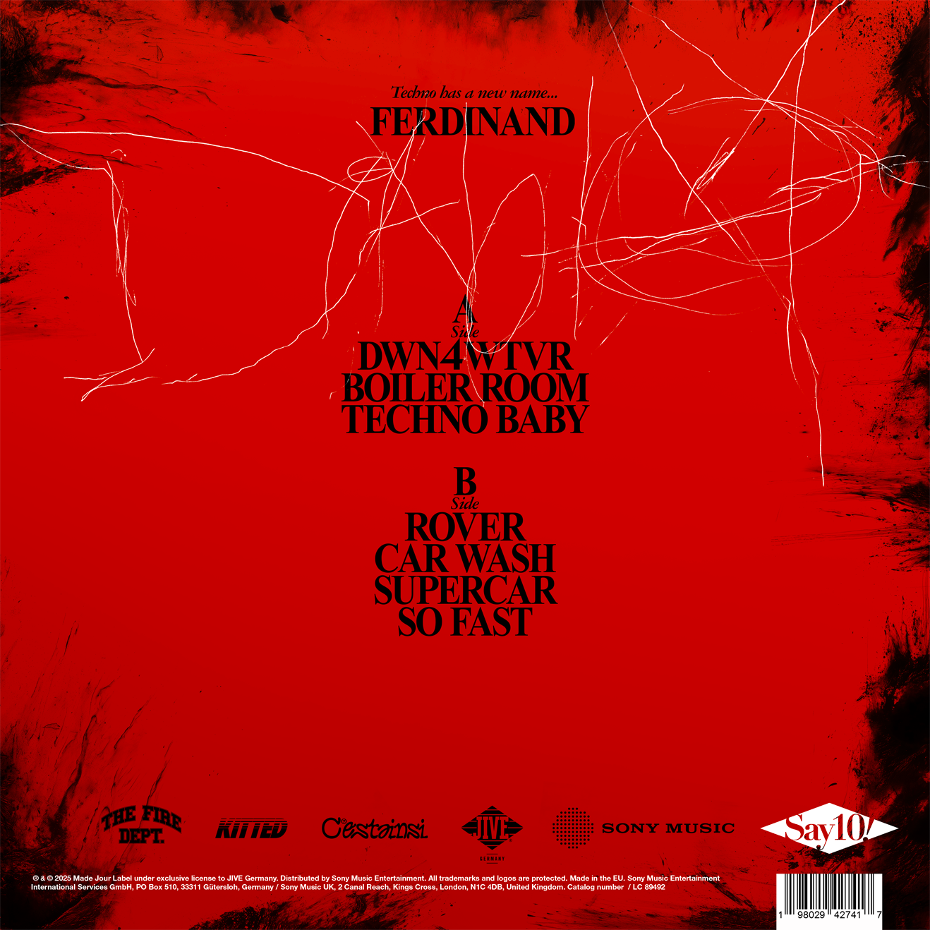 Ferdinand fka Left Boy - DIABLO EP (1 LP Splatter Vinyl Red Opaque)