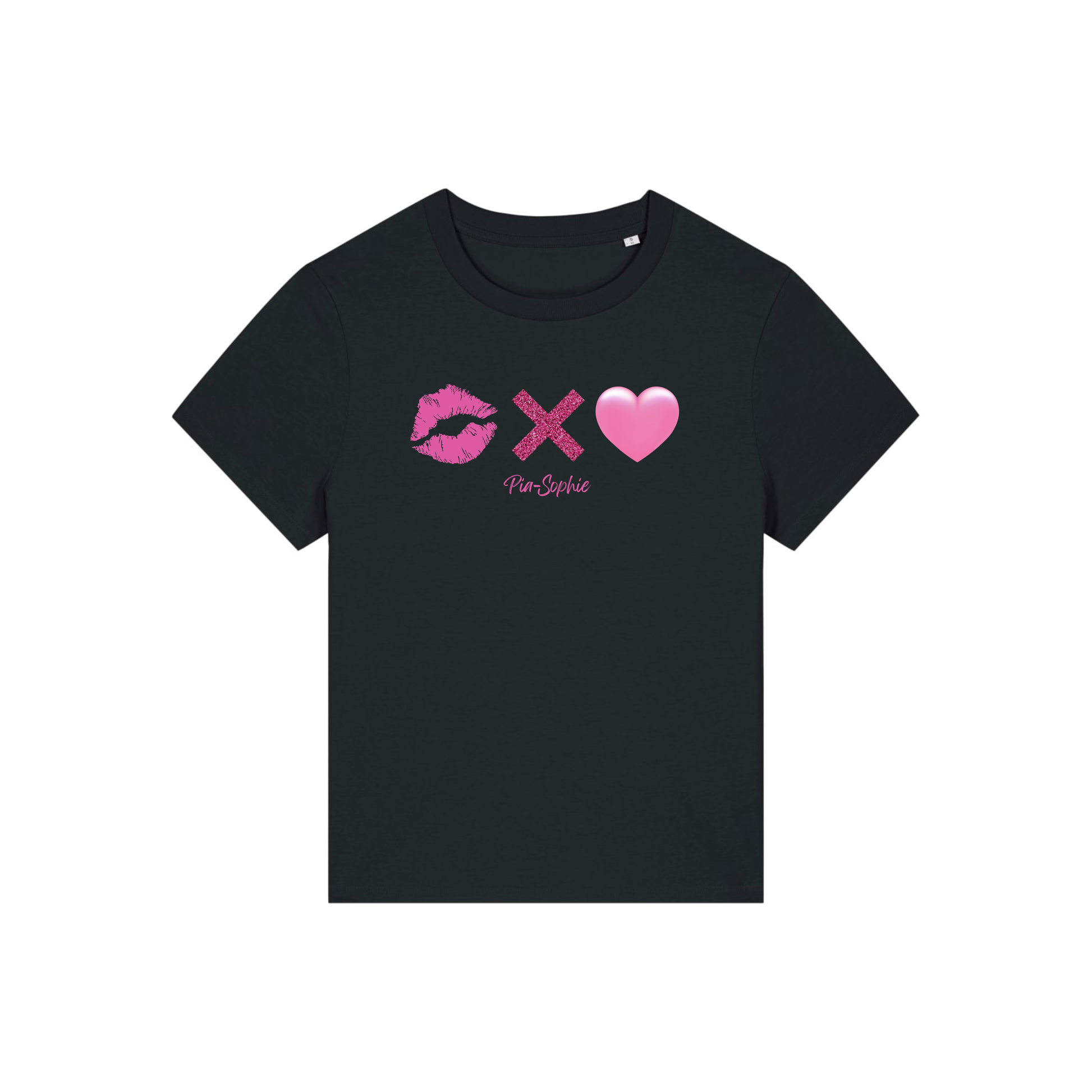 "Ein Kuss ohne Liebe " Unisex T-Shirt (schwarz)