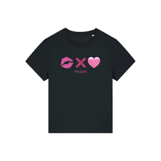 "Ein Kuss ohne Liebe " Unisex T-Shirt (schwarz)