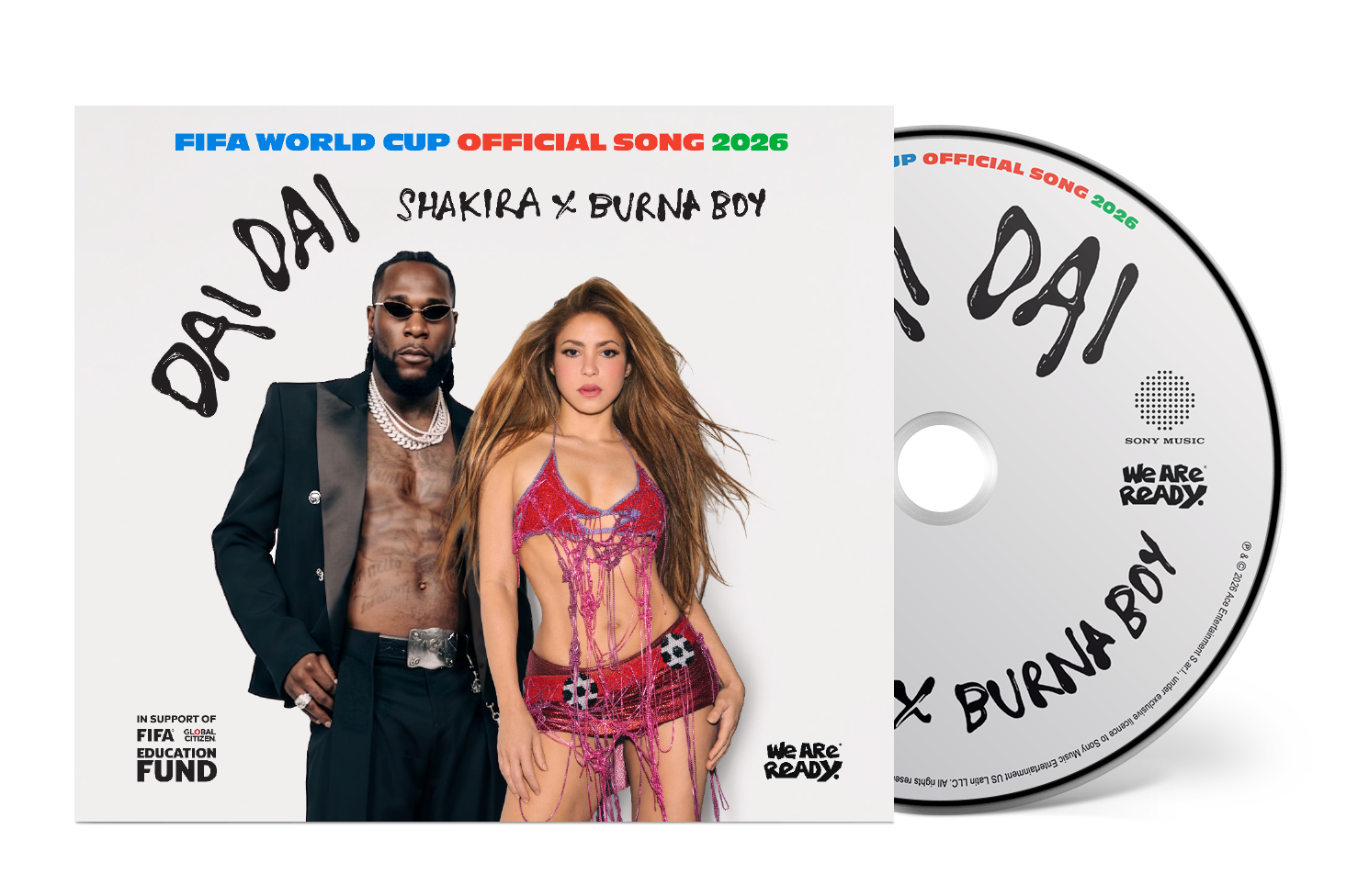 Shakira x Burna Boy - Dai Dai (Maxi CD)