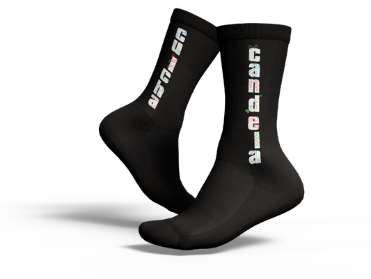 Socken (Schwarz/Weiß Schwarz)