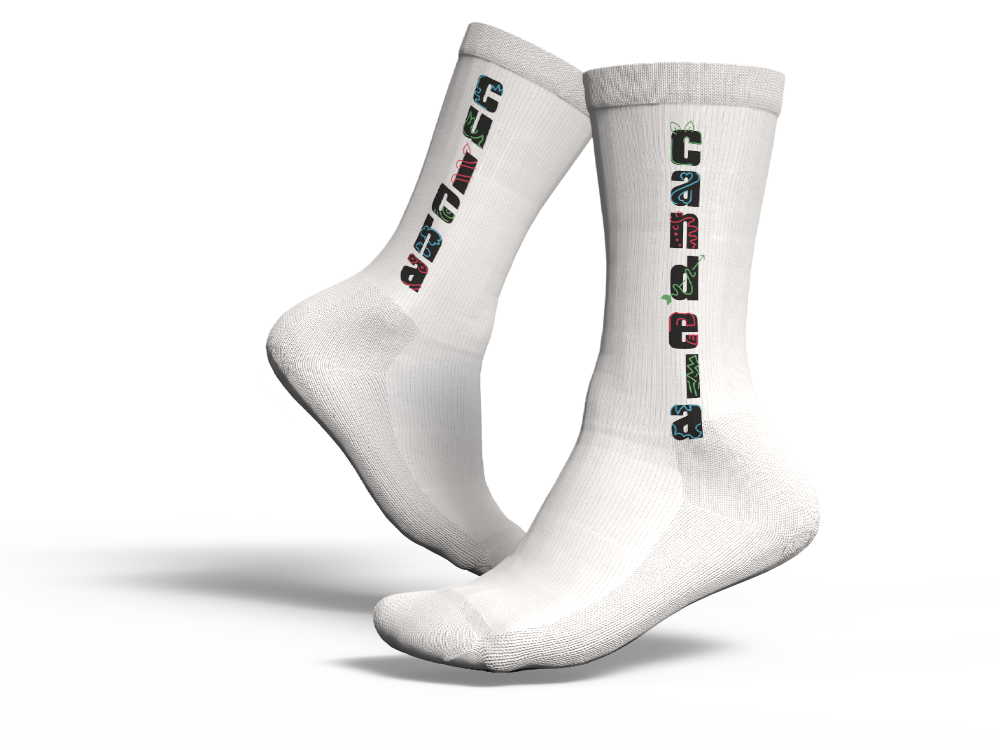 Socken (Schwarz/Weiß Weiß)