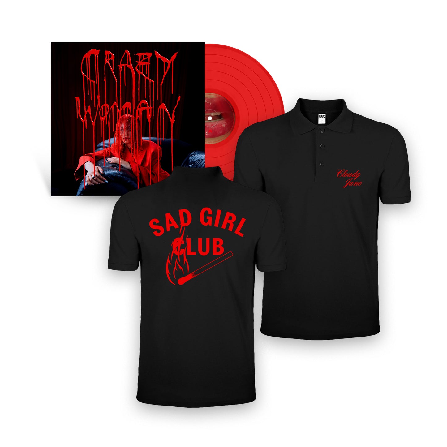 Cloudy June - Crazy Woman (Signed &amp; Limited Vinyl + Shirt)