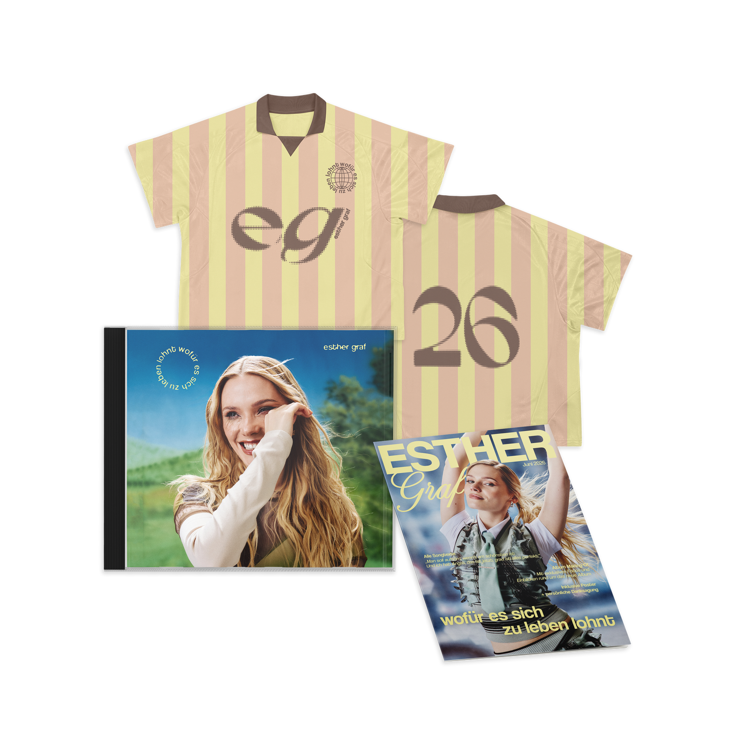 Esther Graf - wofür es sich zu leben lohnt (CD - Trikot - Mini-Magazin)