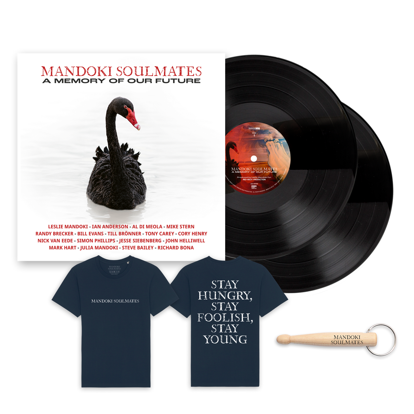 Mandoki Soulmates - A Memory Of Our Future (Gatefold black 2LP + T-Shirt + Keychain)