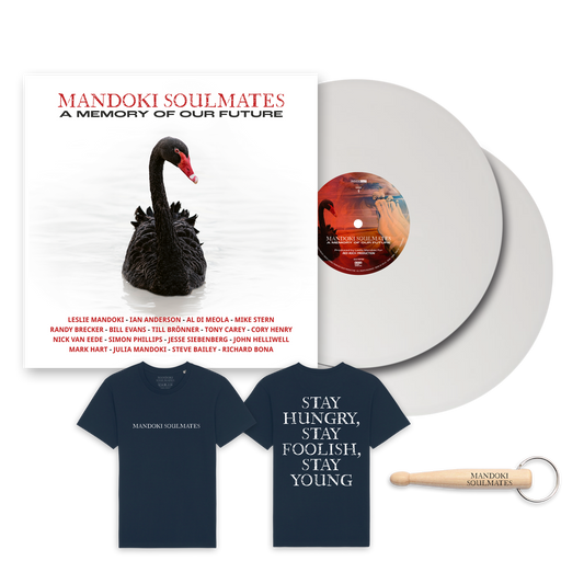 Mandoki Soulmates - A Memory Of Our Future (Ltd. Gatefold white 2LP + T-Shirt + Keychain)