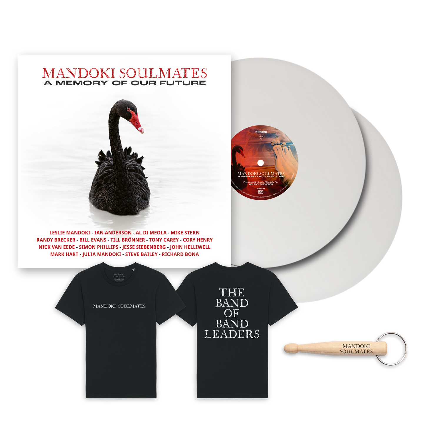 Mandoki Soulmates - A Memory Of Our Future (Ltd. Gatefold white 2LP + T-Shirt + Keychain)