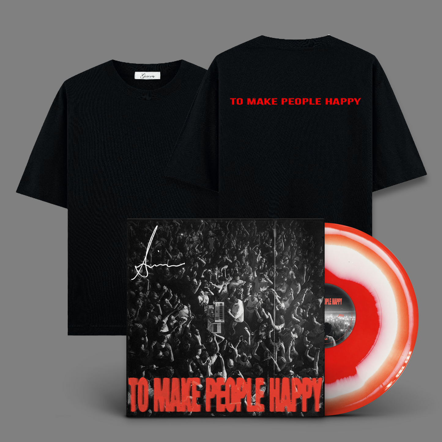 TO MAKE PEOPLE HAPPY (Vinyl + Black Shirt)
